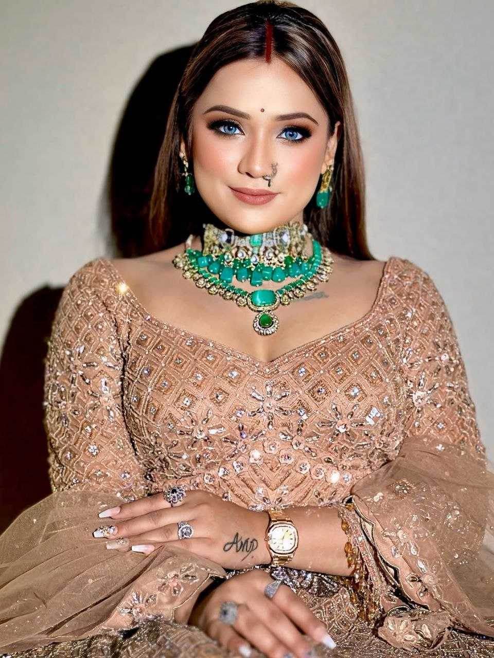 Butterfly Net Zari Work Sequins Lehenga - MYLUXURY LANE ENTERPRISE